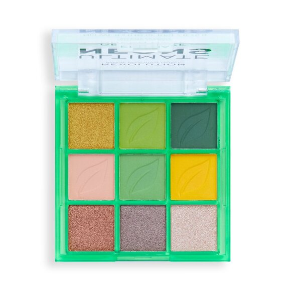 Makeup Revolution Ultimate Neons Eyeshadow Palette Green Haze–9 Bold Shades New - Picture 2 of 5